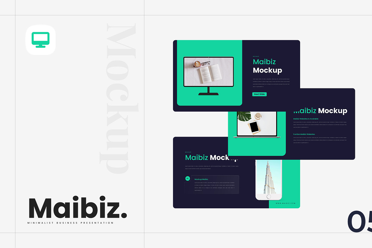 Maibiz – PowerPoint Template, a Presentation Template by Ermedia Studio (Photo 6 of 8)