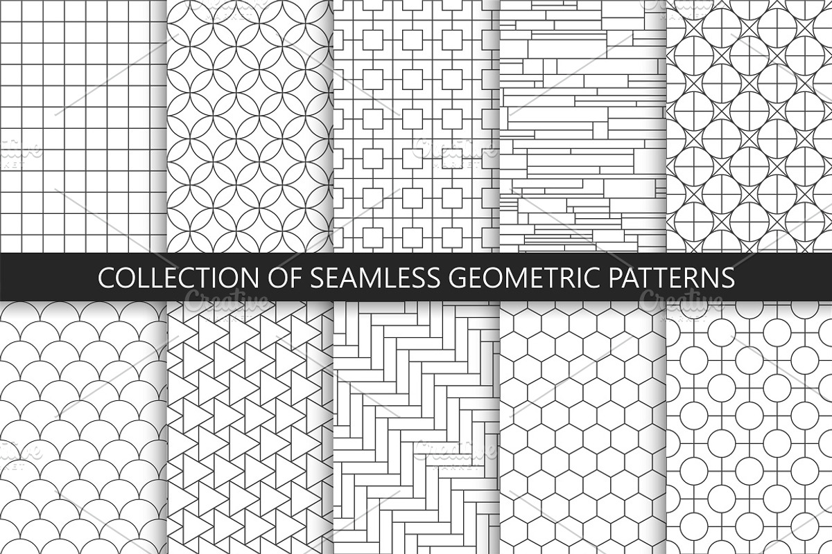 Seamless geometric patterns vol 1, a Pattern Graphic by ExpressShop