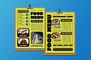 Green Bold Minimalism Food Menu, a Flyer Template by Aiyari Graphic (Thumbnail 1 of 3)