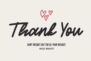 Short Message - Handwritten Font