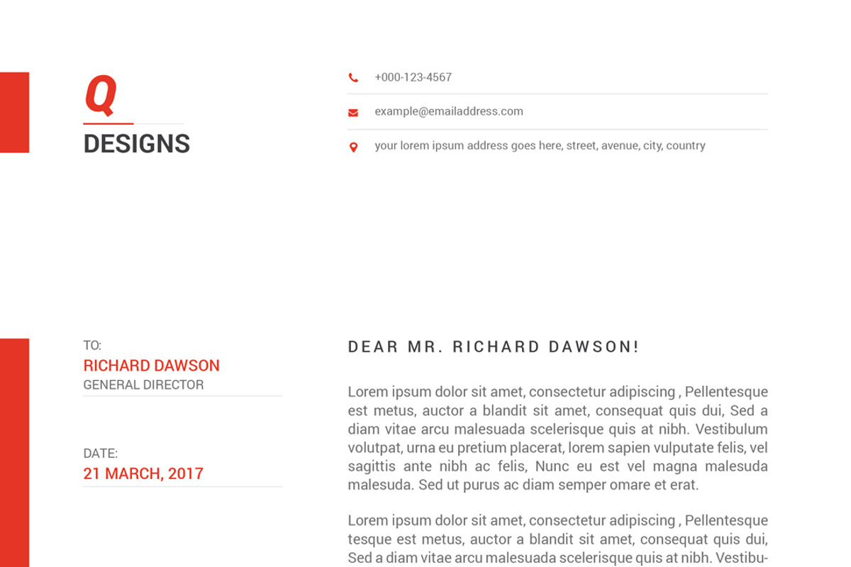 Modern Letterhead, a Stationery Template by Mr-Template (Photo 5 of 7)
