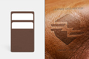 Leather Emboss Logo Mockup Set, an Advertising Mockup by graphypix (Thumbnail 4 of 7)
