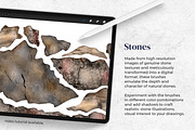 Stone & Marble Brushes for Procreate, a Brush Add-On by AJ Brushes (Thumbnail 2 of 10)