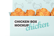 Chicken Box Mockup, a Packaging Mockup by VadimPetrov (Thumbnail 4 of 5)