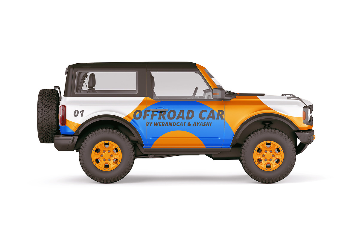 SUV Car Mockup, an Advertising Mockup by WebAndCat (Photo 7 of 14)