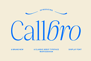 Callbro - Elegant Serif Font, a Serif Font by Marvadesign (Thumbnail 1 of 11)