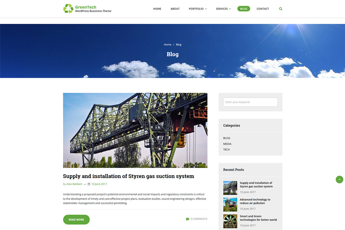 GreenTech - WordPress Business Theme, a WordPress Template by GretaThemes (Photo 5 of 5)