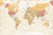World Map Vector. Political Worldmap, an Education Illustration by PorcuPen Works (Thumbnail 5 of 6)