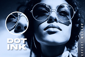 Dot Ink Effect Mockup, a Layer Style Add-On by studiogstock