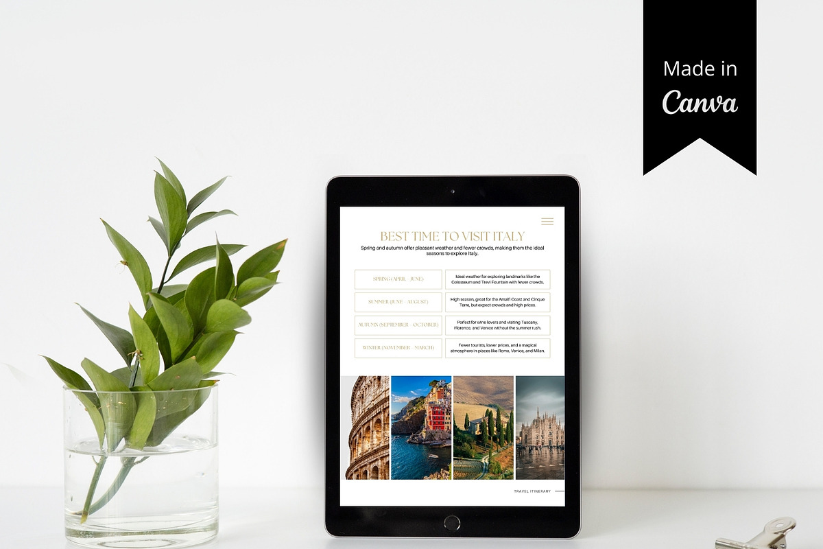 Italy Travel Itinerary Template, a Magazine Template by Pulsecolor (Photo 6 of 9)