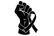 Cancer Awareness Silhouette Set, a Healthcare Illustration by Designer_Momina (Thumbnail 17 of 24)