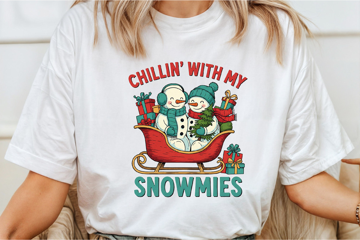 Vintage Christmas PNG, Snowman, a Graphic by Libby Wishes (Photo 3 of 6)