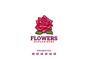 Flower Logo, a Design Template by artchiles_design