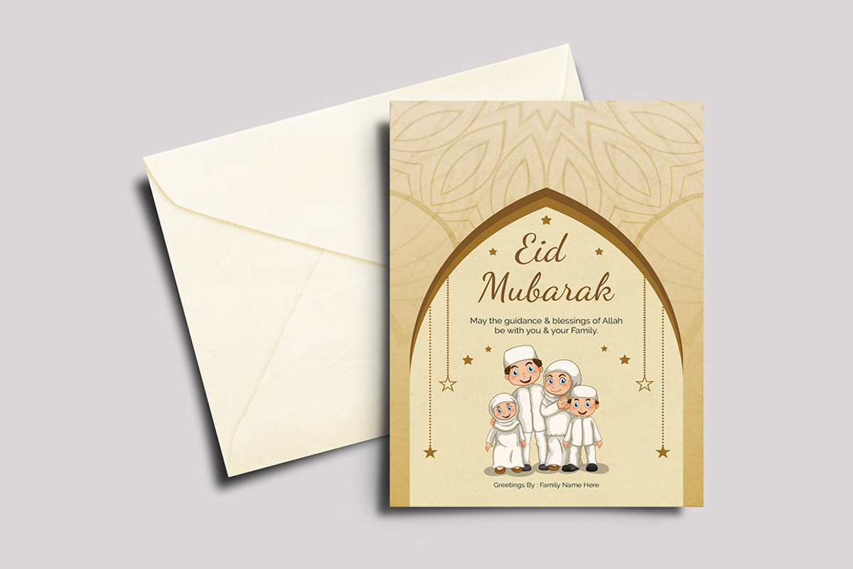 Eid Mubarak Card, a Card Template by Rimana_Templatehive (Photo 1 of 3)
