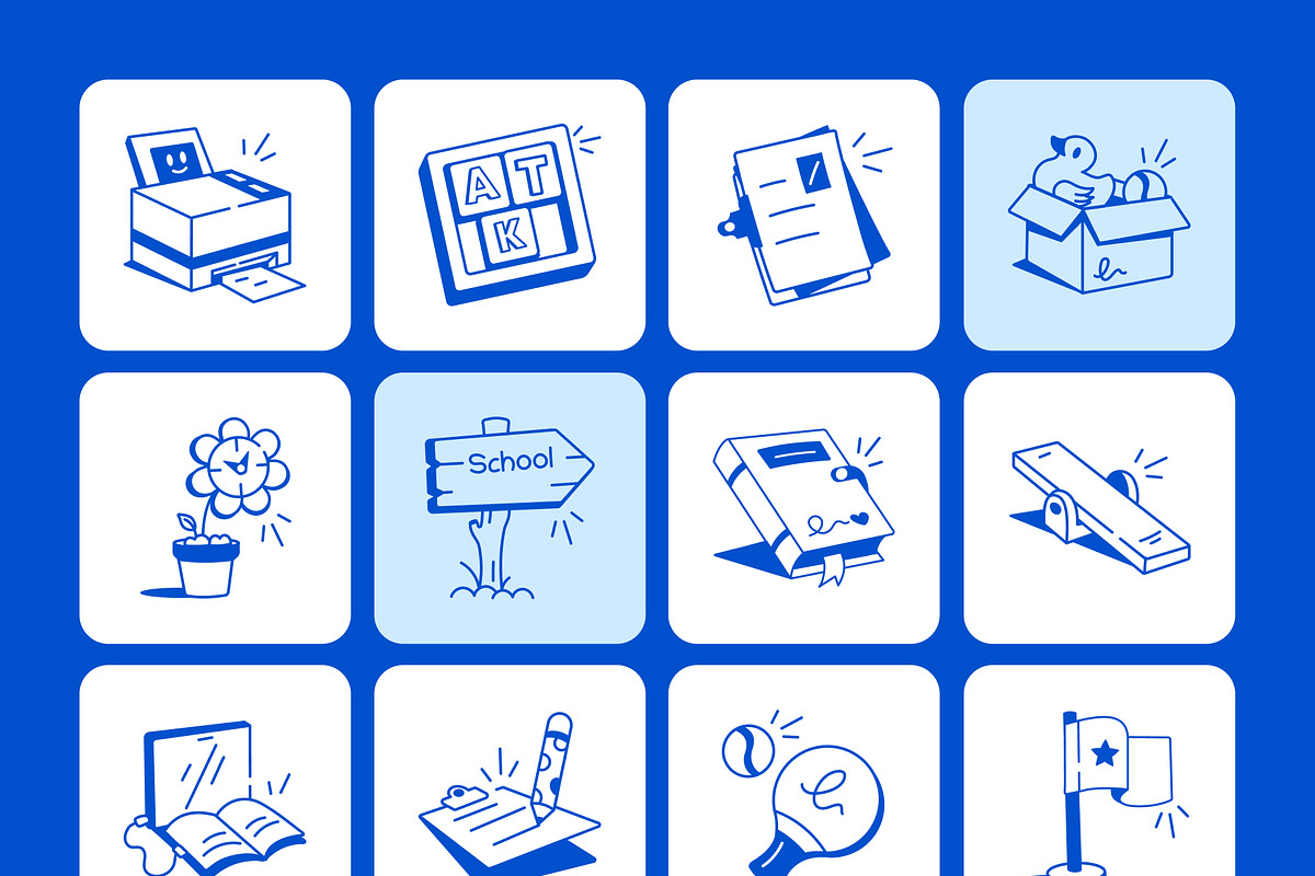 School Doodles Icon, an Outline Icon by Vectors Market (Photo 9 of 9)