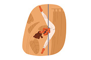 Pole dancers perform sexy dance set, a Sport Illustration by Good Studio (Thumbnail 5 of 12)