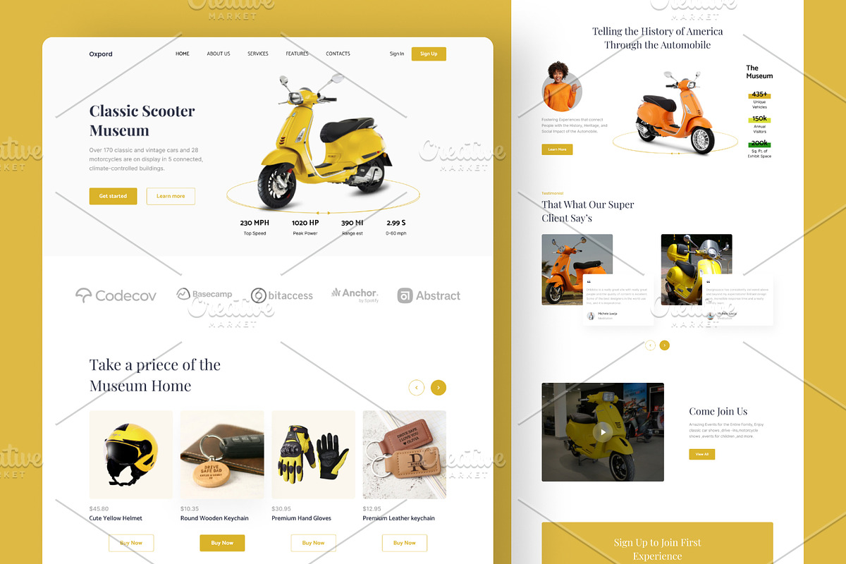 Automobile Website Design, a Landing Page Template by uiwarrior (Photo 1 of 2)