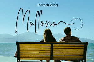 Mallona Script Signature Monoline