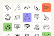 Sports Doodle Icons, an Object Graphic by Brickclay (Thumbnail 7 of 8)