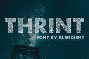 Thrint Font - A Thumbprint Font
