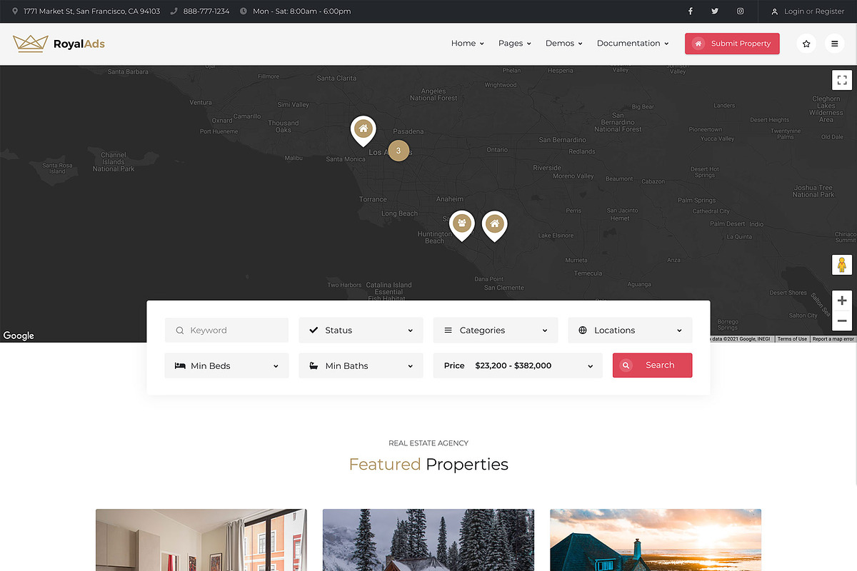 RoyalAds - Auto & Real Estate Theme, a Bootstrap Template by FantasyThemes (Photo 3 of 3)