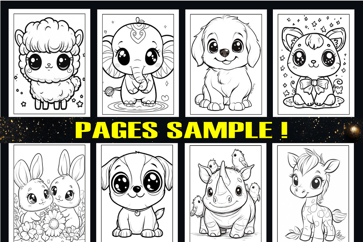 Kawii Animal Coloring Book for Kids, an Animal Illustration by Design Home (Photo 3 of 4)