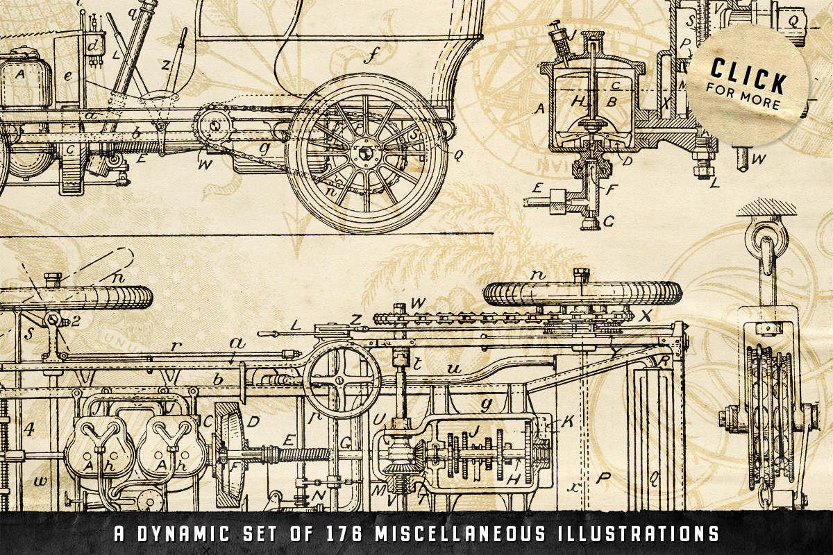 The Vintage Graphics Design Pack, a Decorative Illustration by Century Library (Photo 7 of 14)