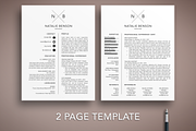 Creative Resume Template Word Pages, a Resume Template by The Creative Resume (Thumbnail 2 of 8)