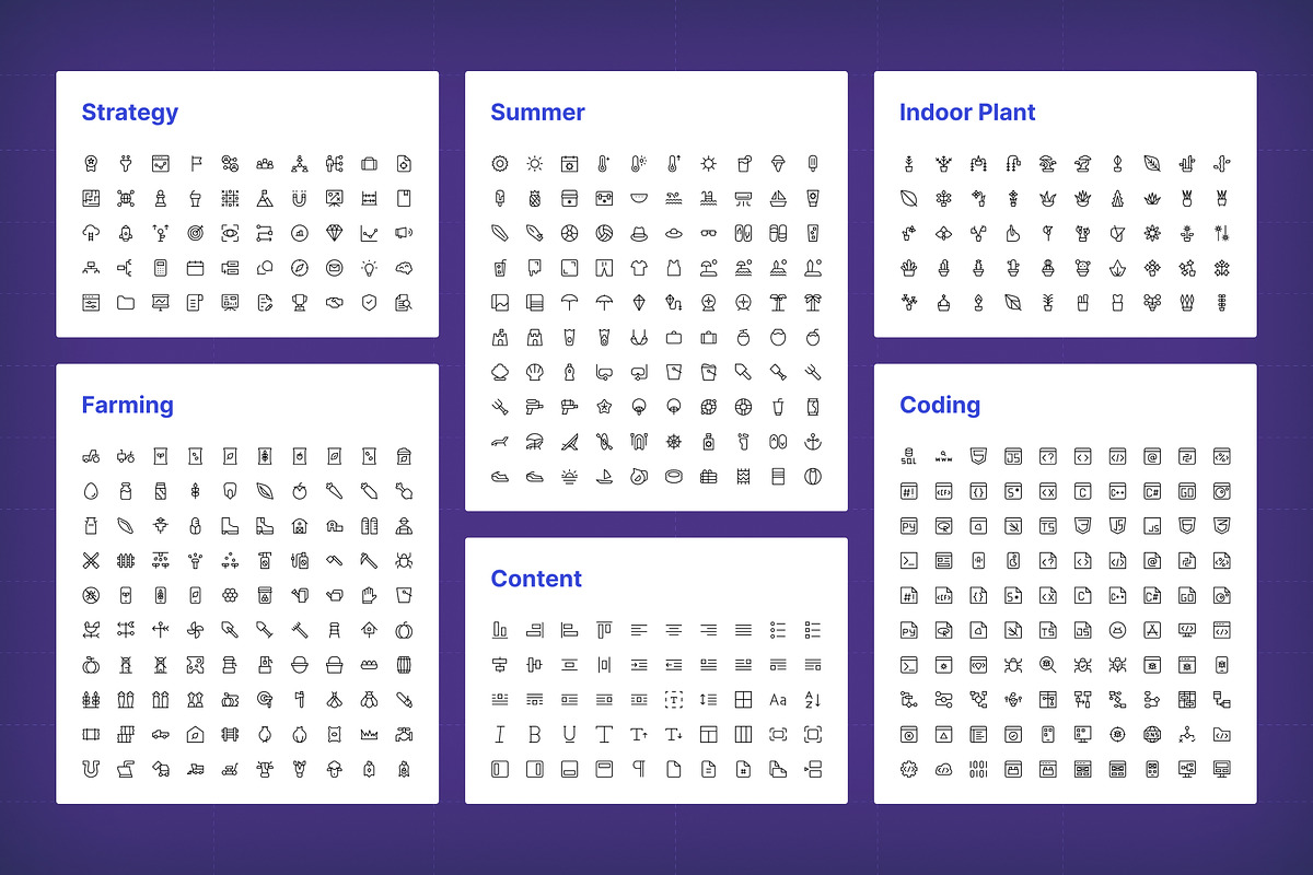 Iconia Pro — 32,000+ Icon in 6 Style, an Icon by Kawalan Studio (Photo 13 of 13)