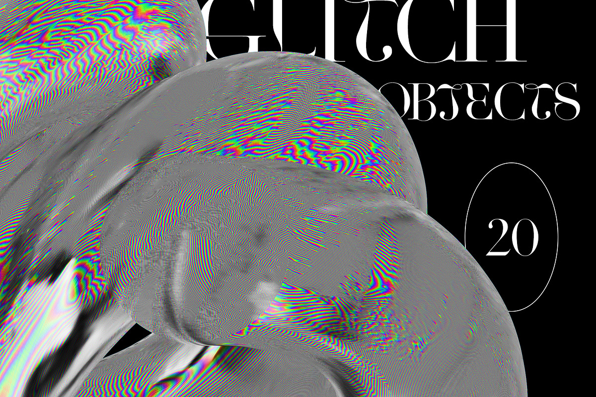 Y2K GLITCH Chrome Textures & Shapes, a Texture Graphic by Oksana Trygub (Photo 7 of 21)