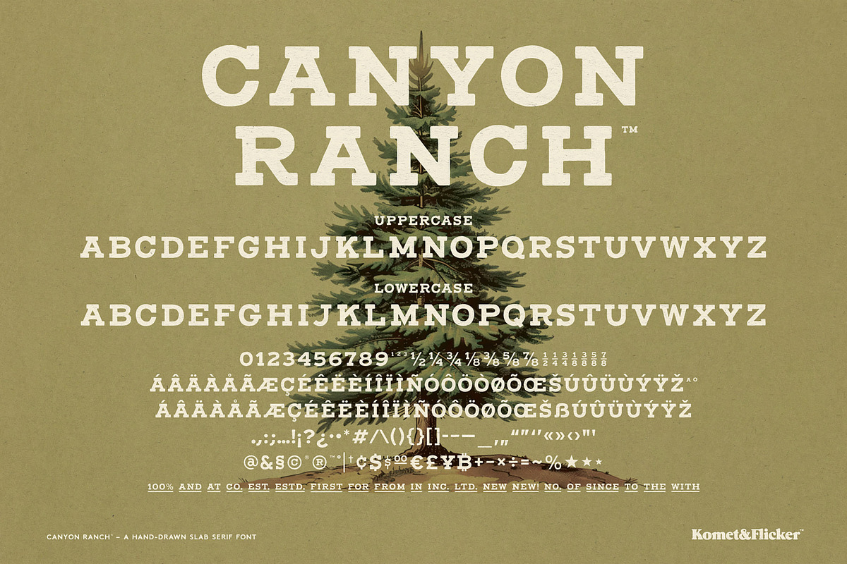 Canyon Ranch - A Hand-Drawn Font, a Slab Serif Font by Komet & Flicker (Photo 15 of 15)