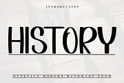 History, a Sans Serif Font by FreshTypeINK (Thumbnail 1 of 7)