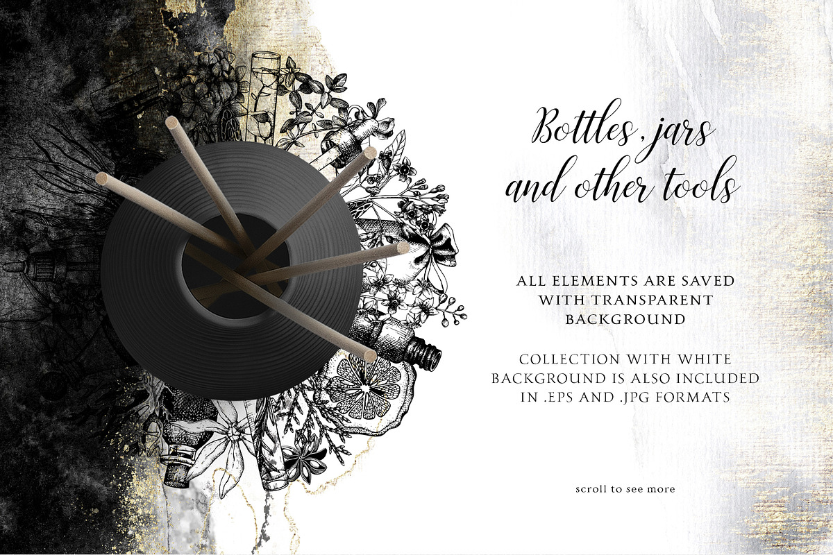 Floral Aromatic Vector Illustrations, an Object Graphic by Yevheniia (Photo 6 of 7)