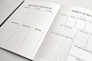 10 Printable Planner Notebook Layout