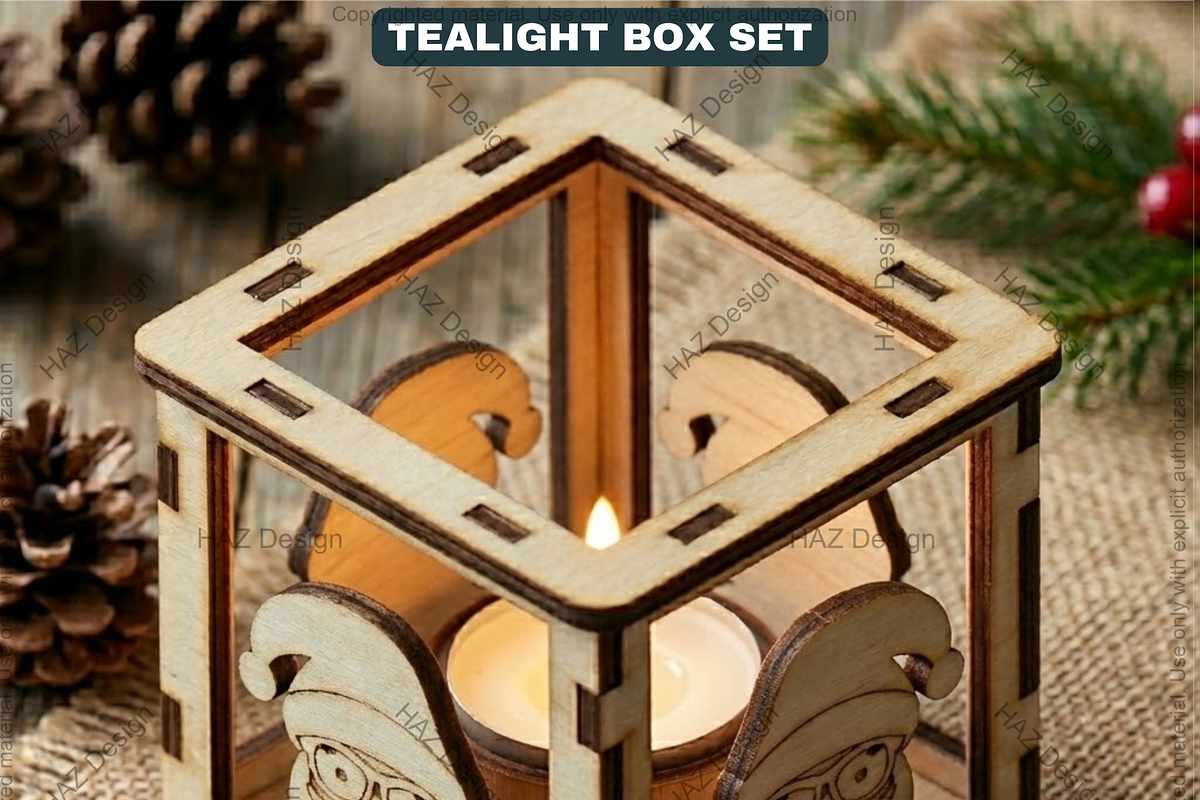 Lantern Laser Cut, Wooden Candles, a Graphic by AtacanDigital (Photo 4 of 5)