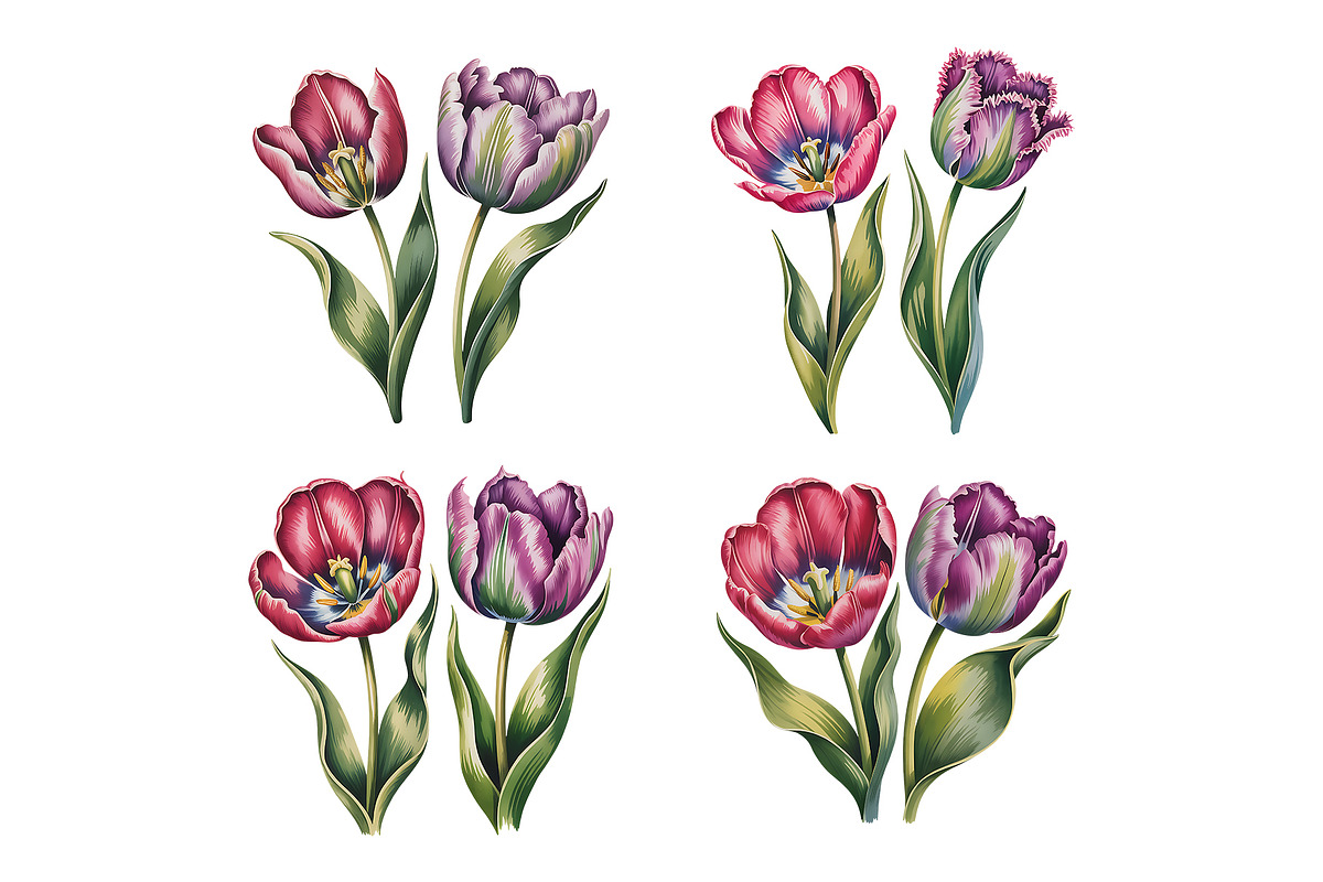 Watercolor Flowers in Spring, a Decorative Illustration by ForhadGFX (Photo 15 of 15)