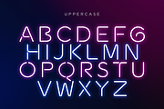 Newon - Modern Neon Light Font, a Sans Serif Font by Hamz Studio (Thumbnail 10 of 16)