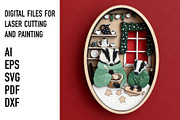 Badger Baking Layered Laser Cut File, an Object Graphic by HelloWood (Thumbnail 1 of 4)