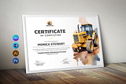 Equipment Operator Certificate, a Stationery Template by DesignDevisers (Thumbnail 1 of 10)
