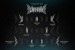 Mad Revenge Metal Font