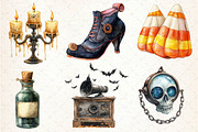 Vintage Halloween Sublimation Bundle, an Illustration by Dream Creation (Thumbnail 6 of 6)