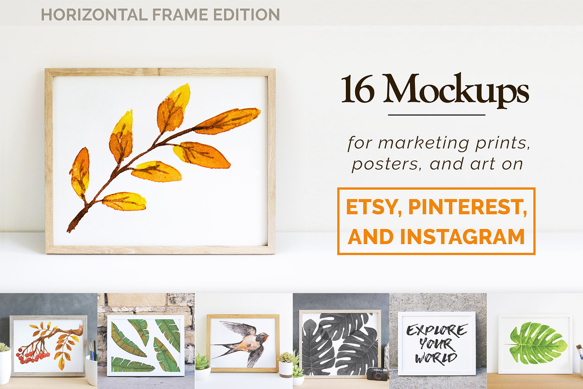 Print & Poster Mockups for Etsy, a Print Template by Drifter Studio PrintShop (Photo 1 of 4)