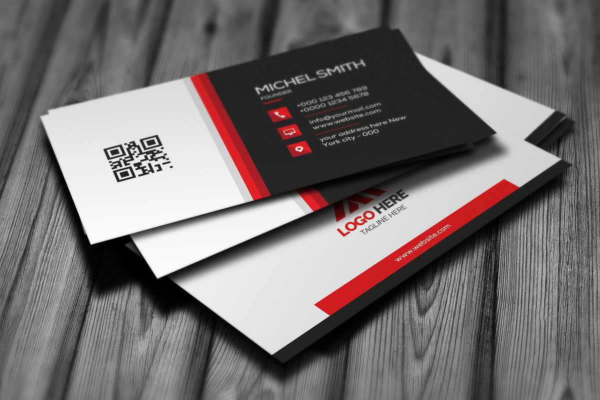 Modern Business Card Design, a Business Card Template by Saman Osama (Photo 3 of 3)