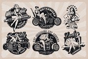 Pin Up Girls Bundle, an Illustration by Harry Kasyanov (Thumbnail 3 of 6)