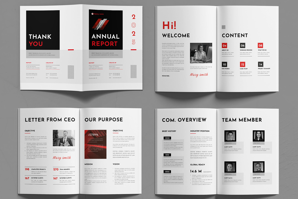 Annual Report Layout, a Brochure Template by MightyDesign (Photo 2 of 6)