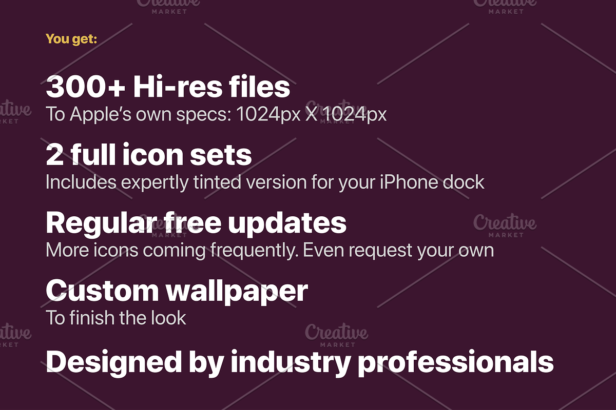 iOS 14 Luxury iPhone App Icons • W, an Icon by Homescreen Pro (Photo 2 of 6)