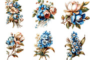 Spring Flower Clipart, an Illustration by Designking (Thumbnail 3 of 5)