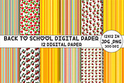 Back to School Digital Paper, a Pattern Graphic by Designking (Thumbnail 1 of 4)