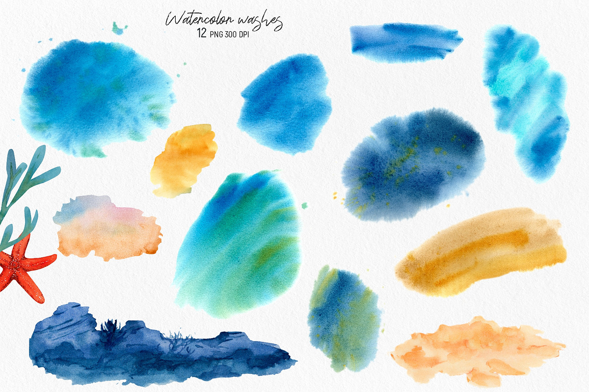 Coral Reef. Watercolor Set, an Illustration by Tata Pilip (Photo 16 of 16)