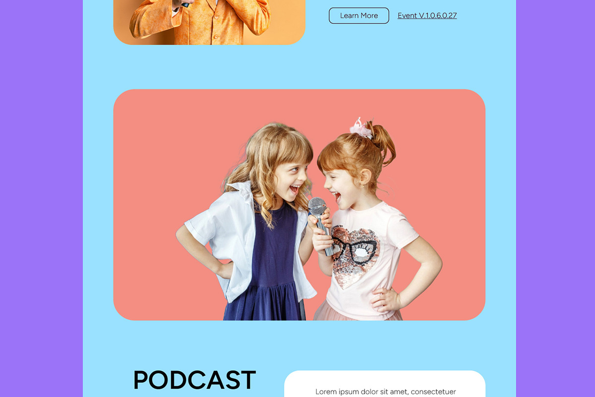 Podcast Music Landing Page, a Landing Page Template by ContestDesign (Photo 3 of 6)